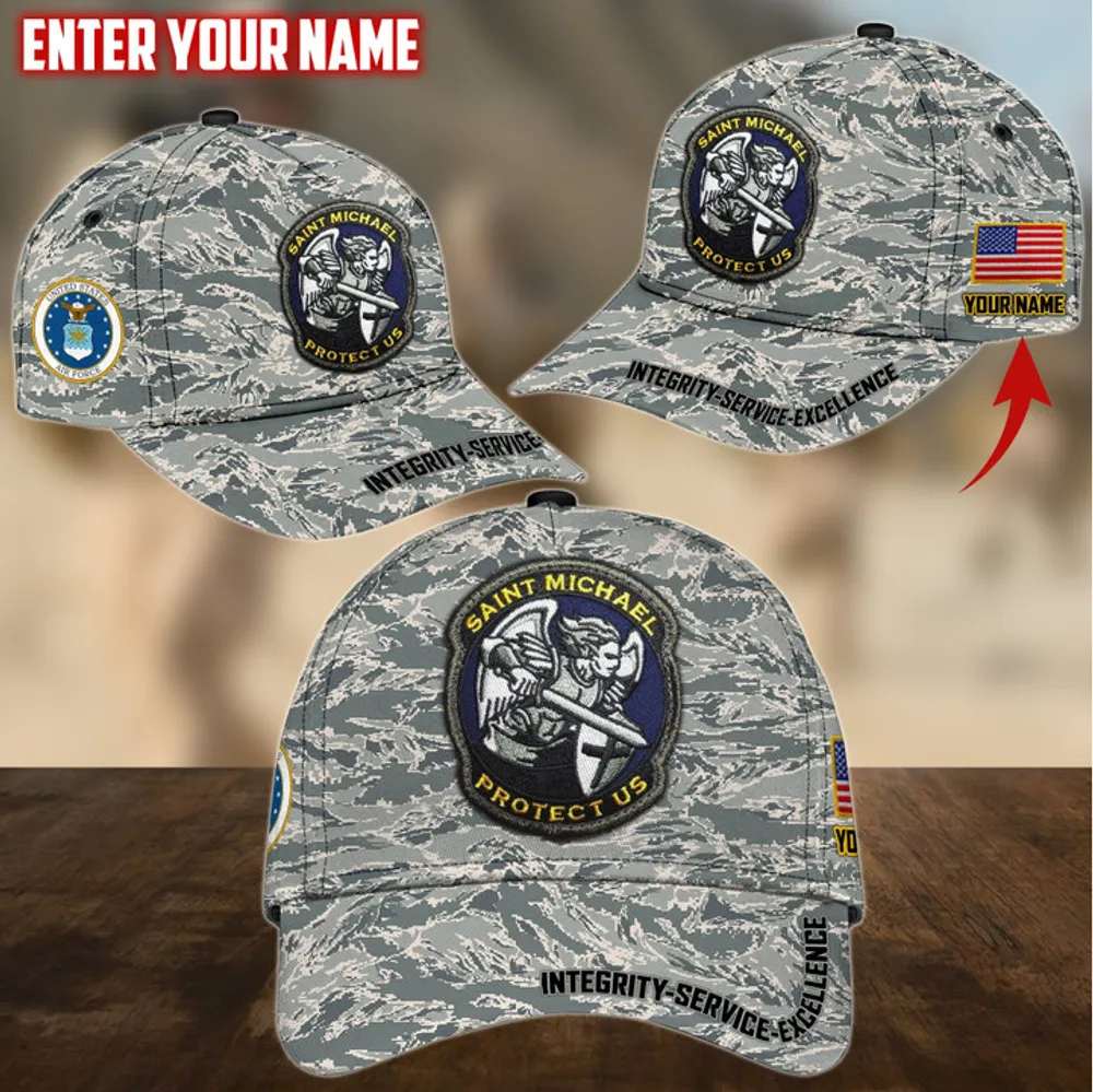 Unique Saint Michael Protect Us Personalize Cap