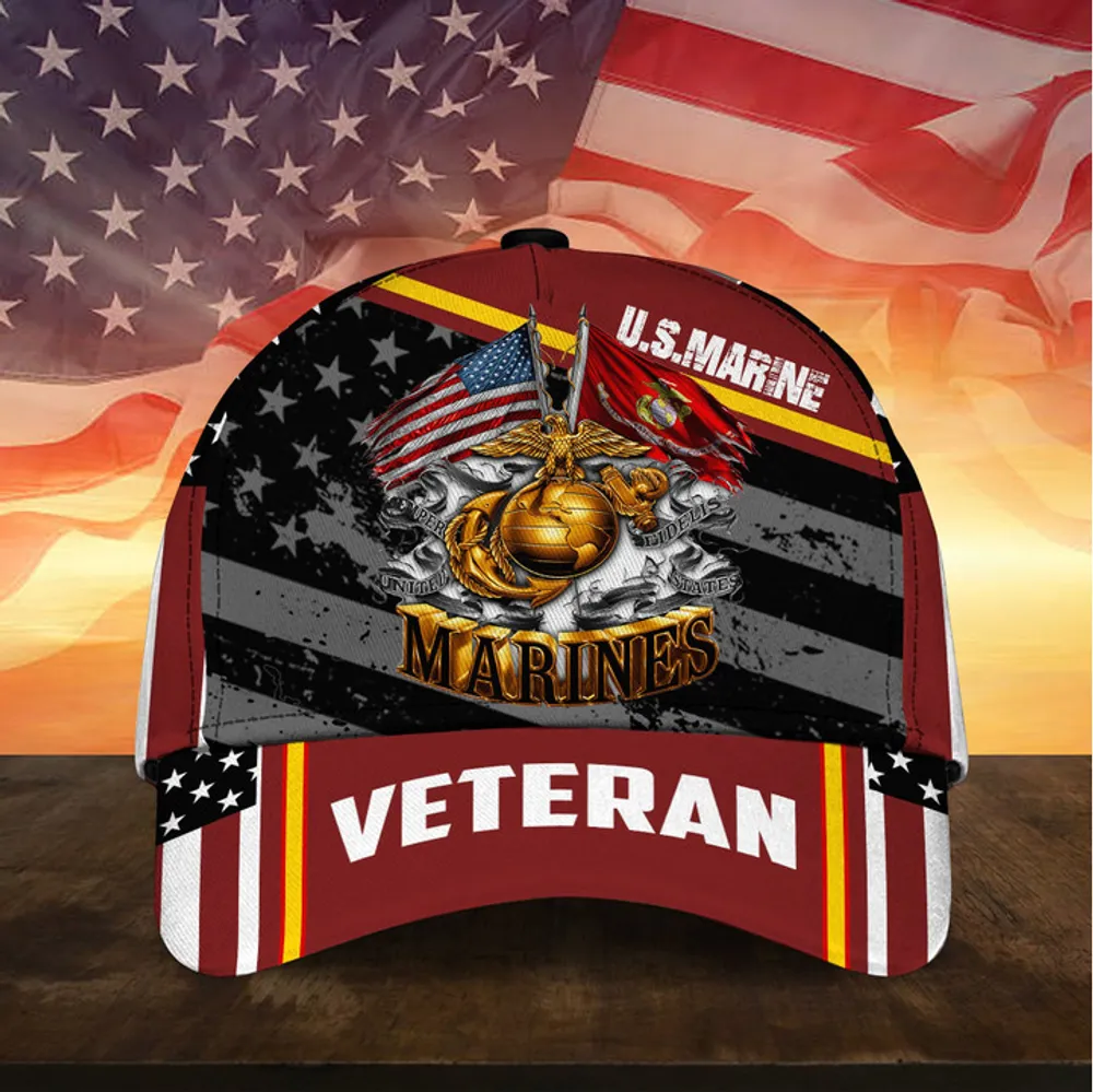 Premium Multiple US Military Services Veteran 3D Cap