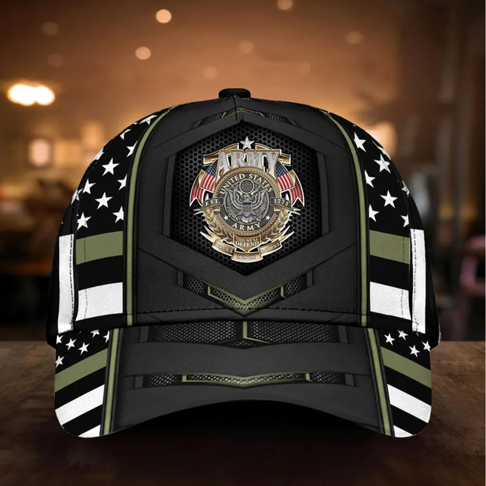 Premium Multiple US Military Services Veteran Cap