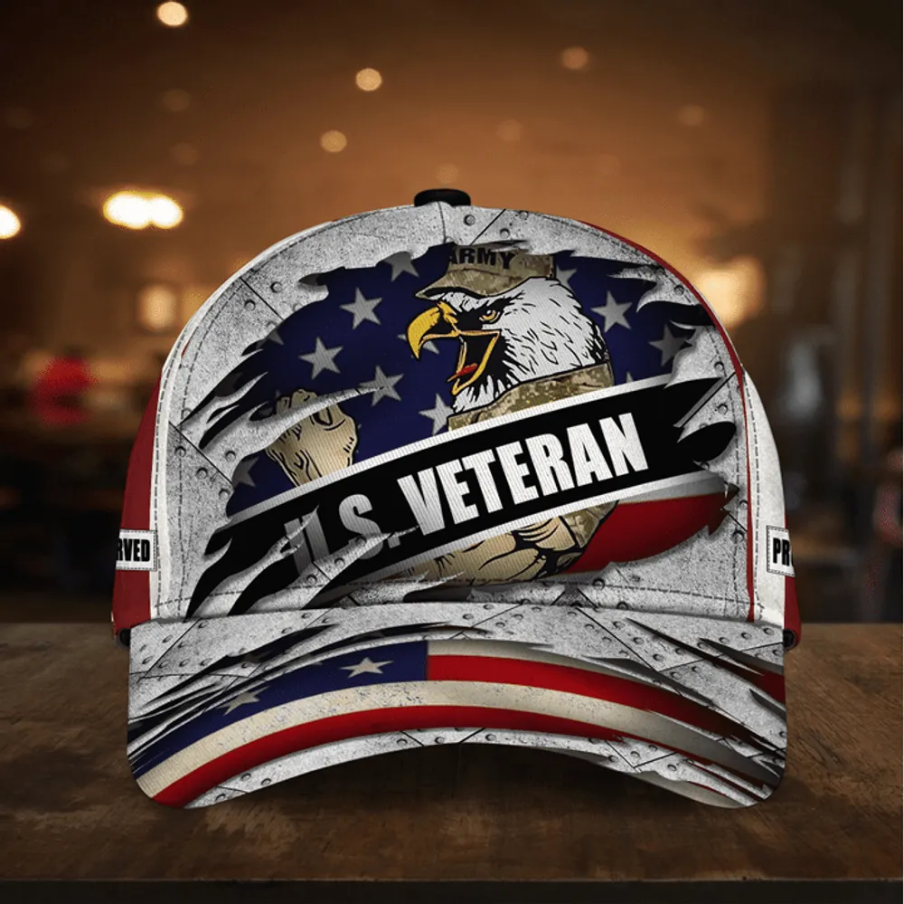 Premium Multiple US Military Services Veteran Cap