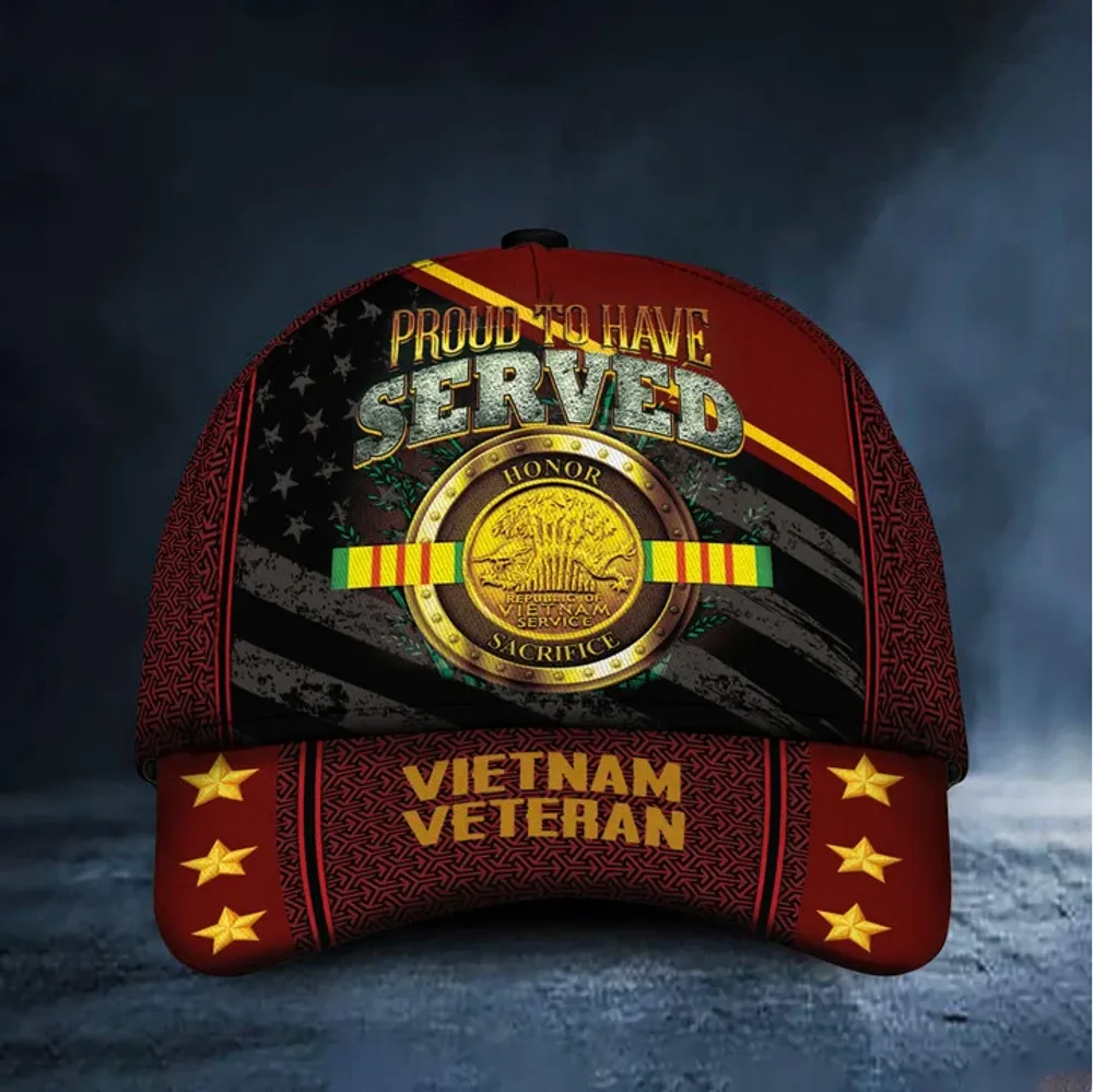 Proud To Have Served Vietnam Veteran Cap