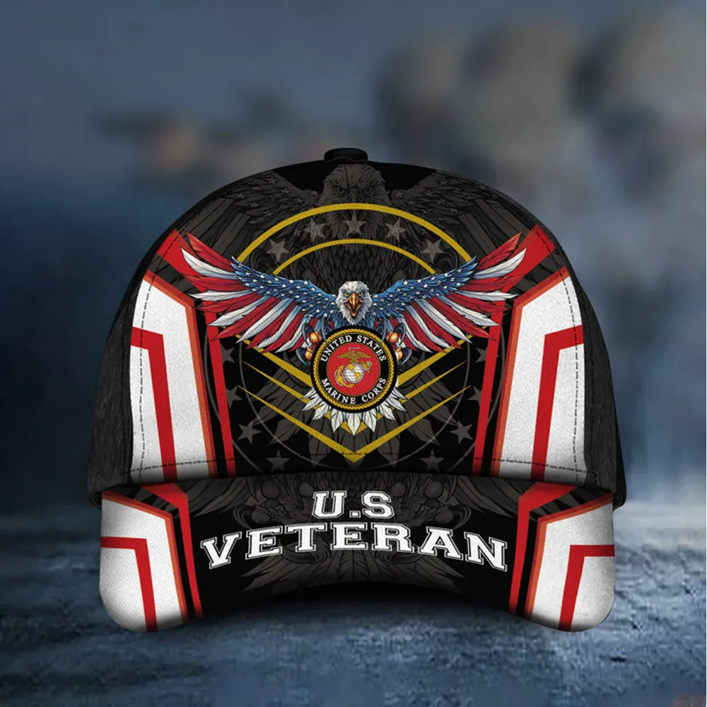 Premium Multiple US Military Services Veteran 3D Cap