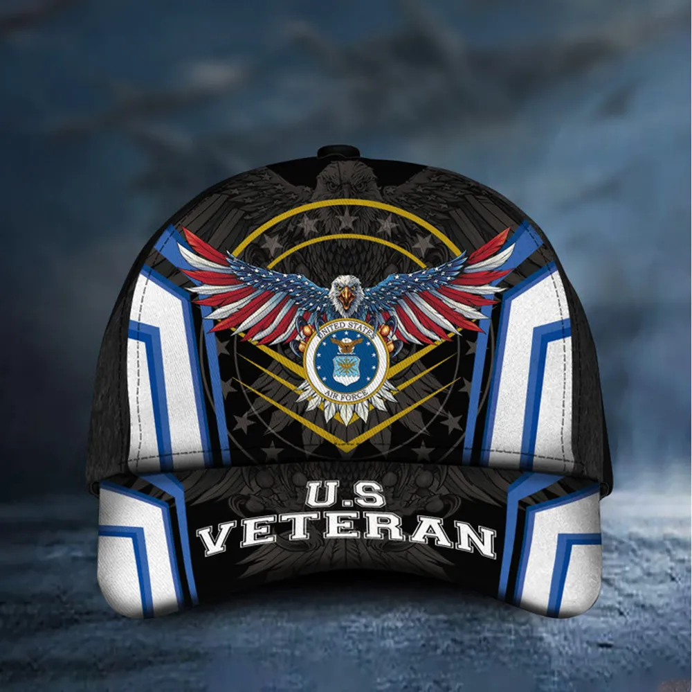 Premium Multiple US Military Services Veteran 3D Cap