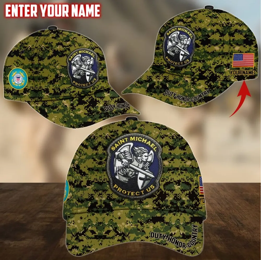 Unique Saint Michael Protect Us Personalize Cap