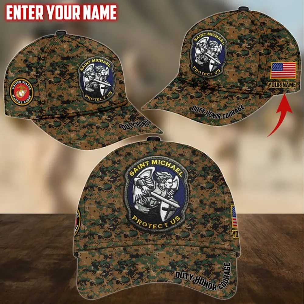 Unique Saint Michael Protect Us Personalize Cap