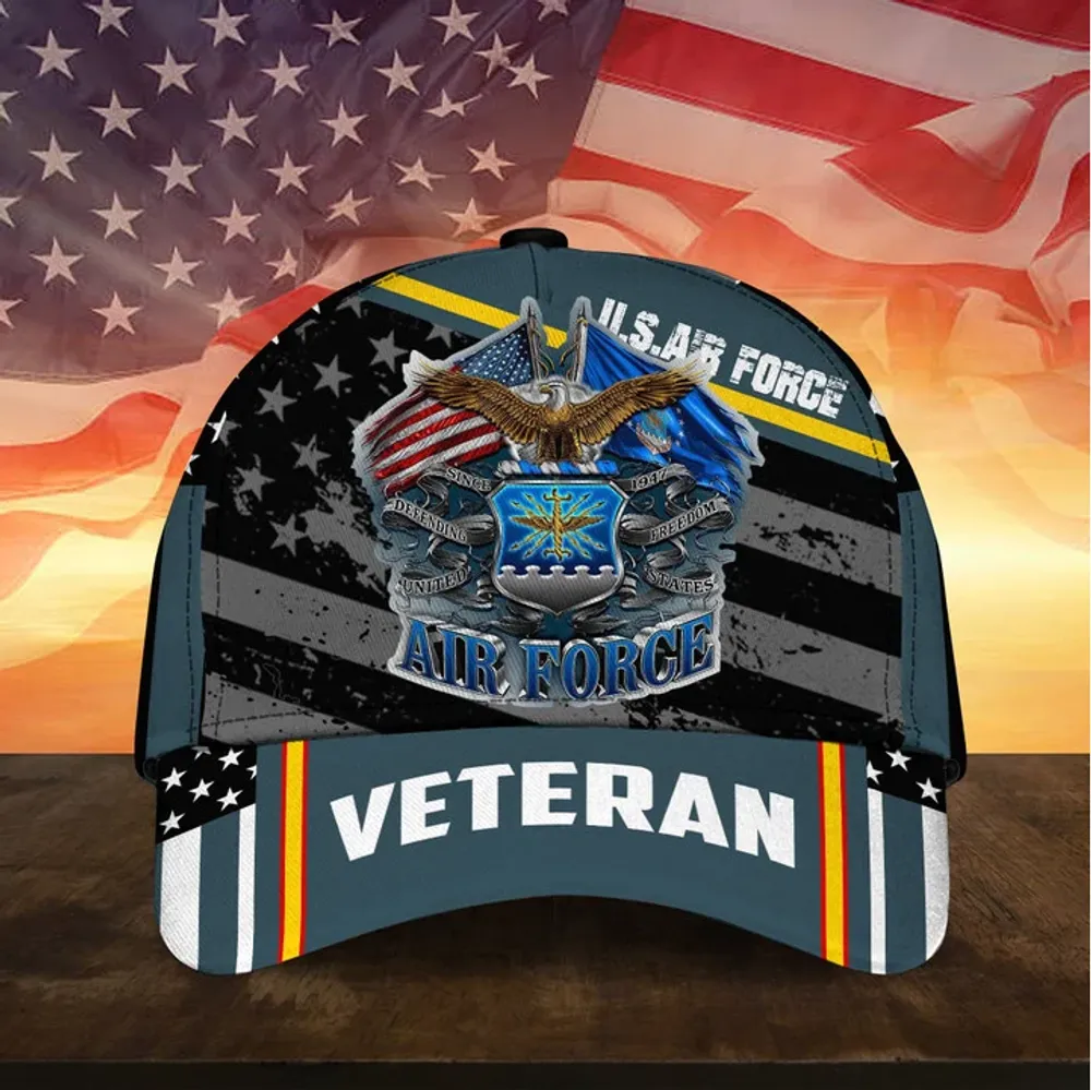 Premium Multiple US Military Services Veteran 3D Cap