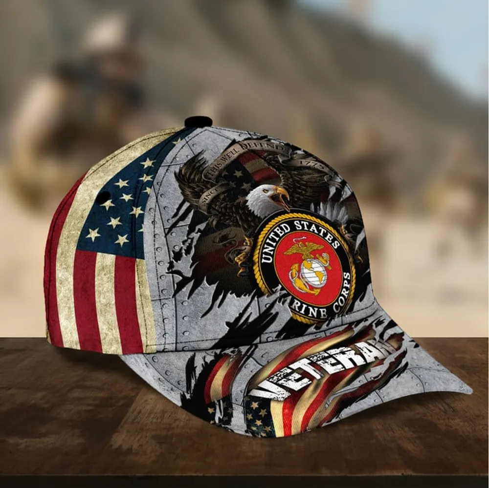 Premium Multiple US Military Services Veteran 3D Cap