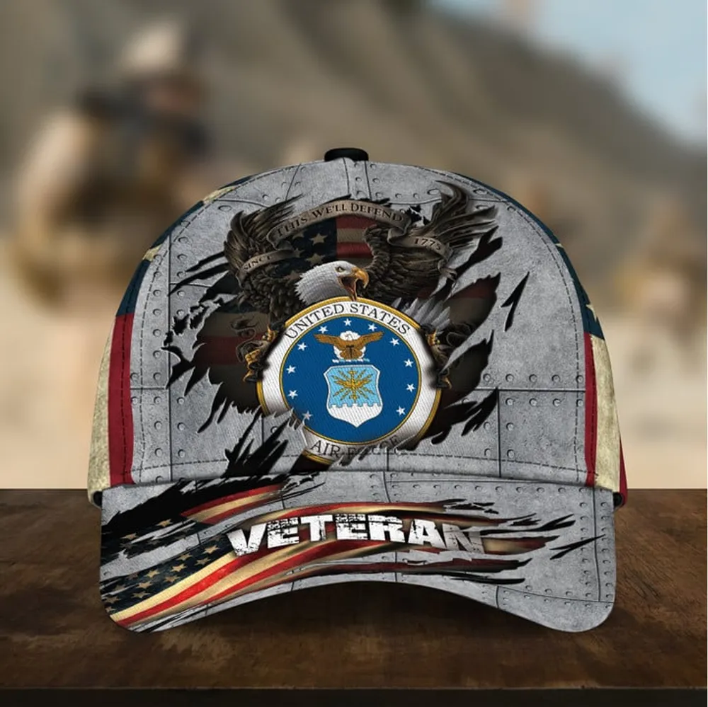 Premium Multiple US Military Services Veteran 3D Cap