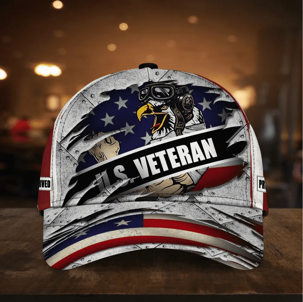 Premium Multiple US Military Services Veteran Cap