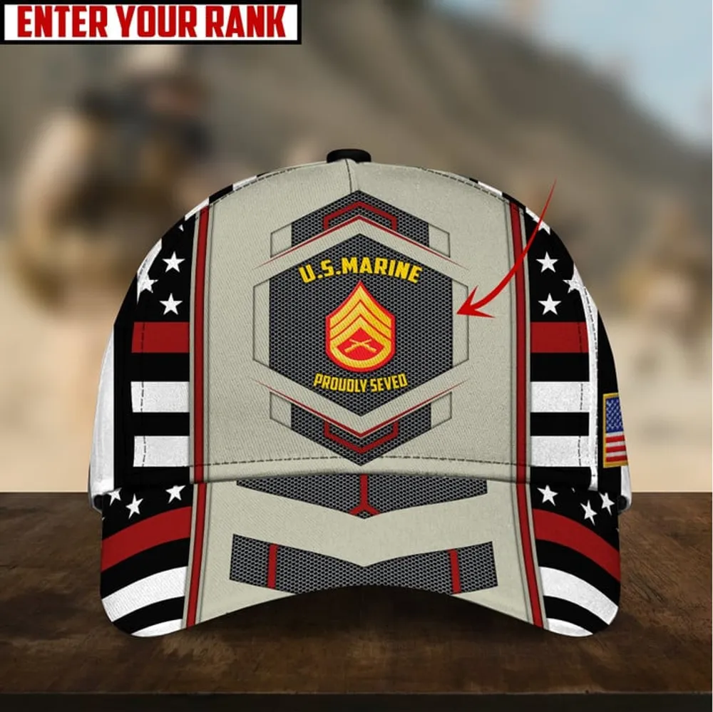 Personalized Unique U.S Veteran 3D Cap