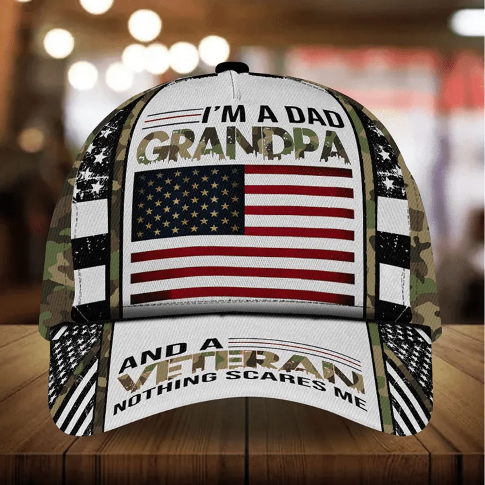 The Best Veteran Cap 3D Cotton Camo