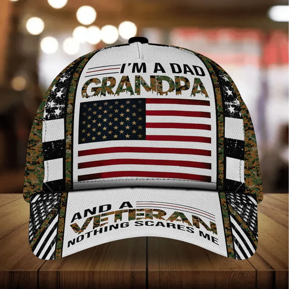 The Best Veteran Cap 3D Cotton Camo