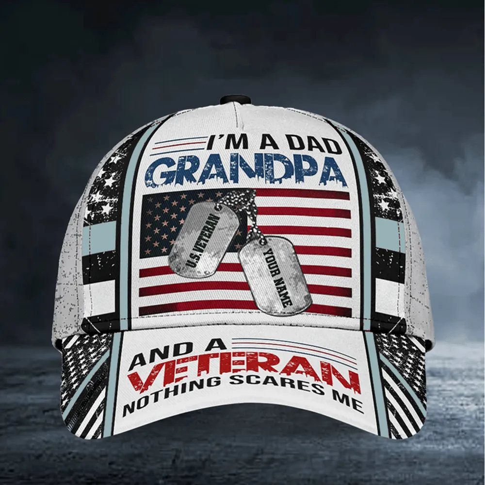 Best Premium Veteran Cap 3D Multicolor Personalized