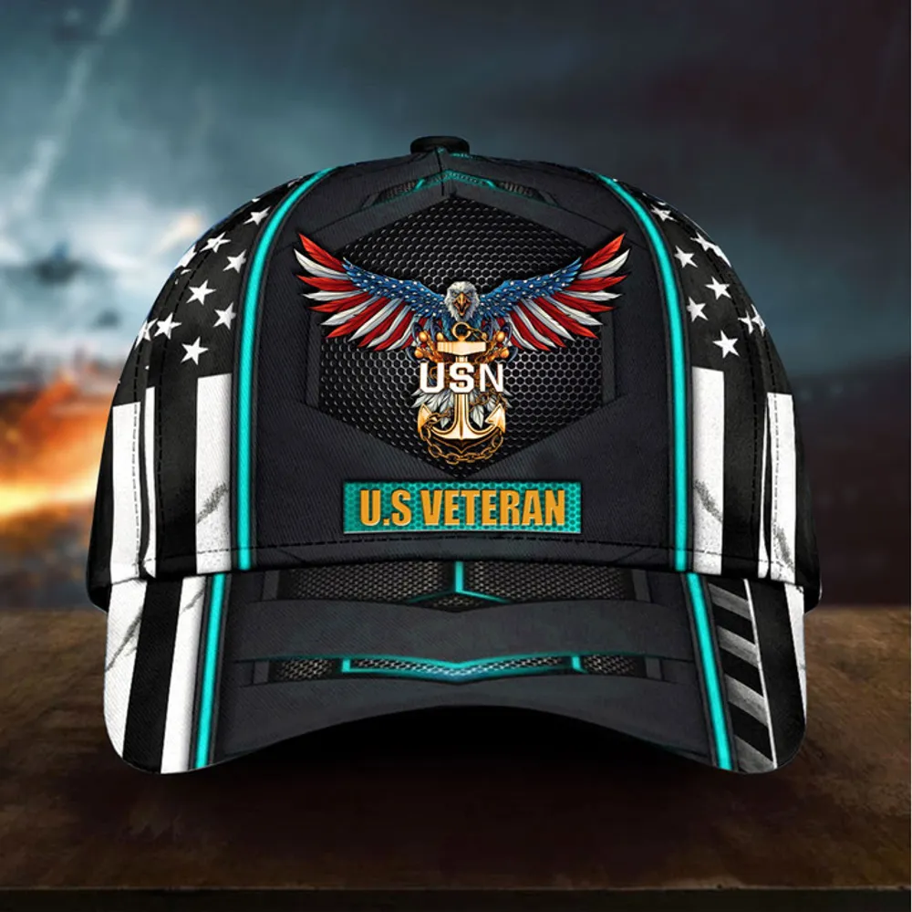 Premium U.S Veteran Cap 3D Multicolor