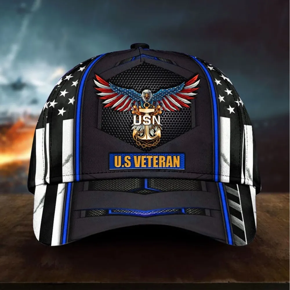 Premium U.S Veteran Cap 3D Multicolor