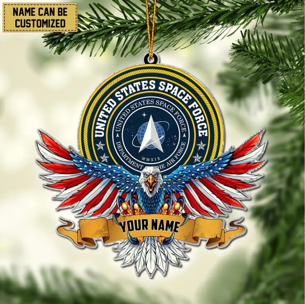 Premium Personalized US Veteran Ornament