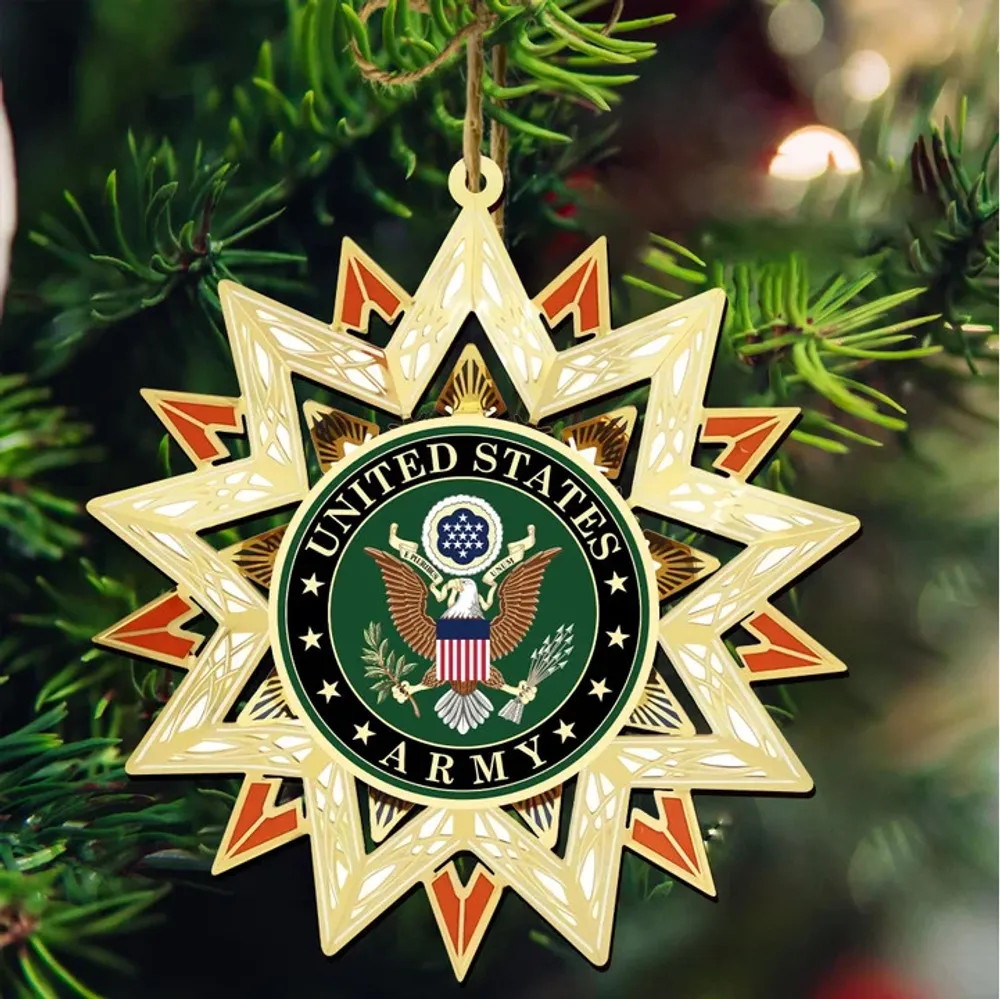 Premium US Veteran Ornament