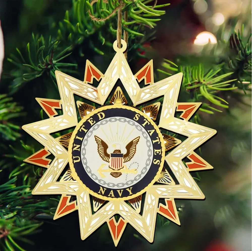 Premium US Veteran Ornament