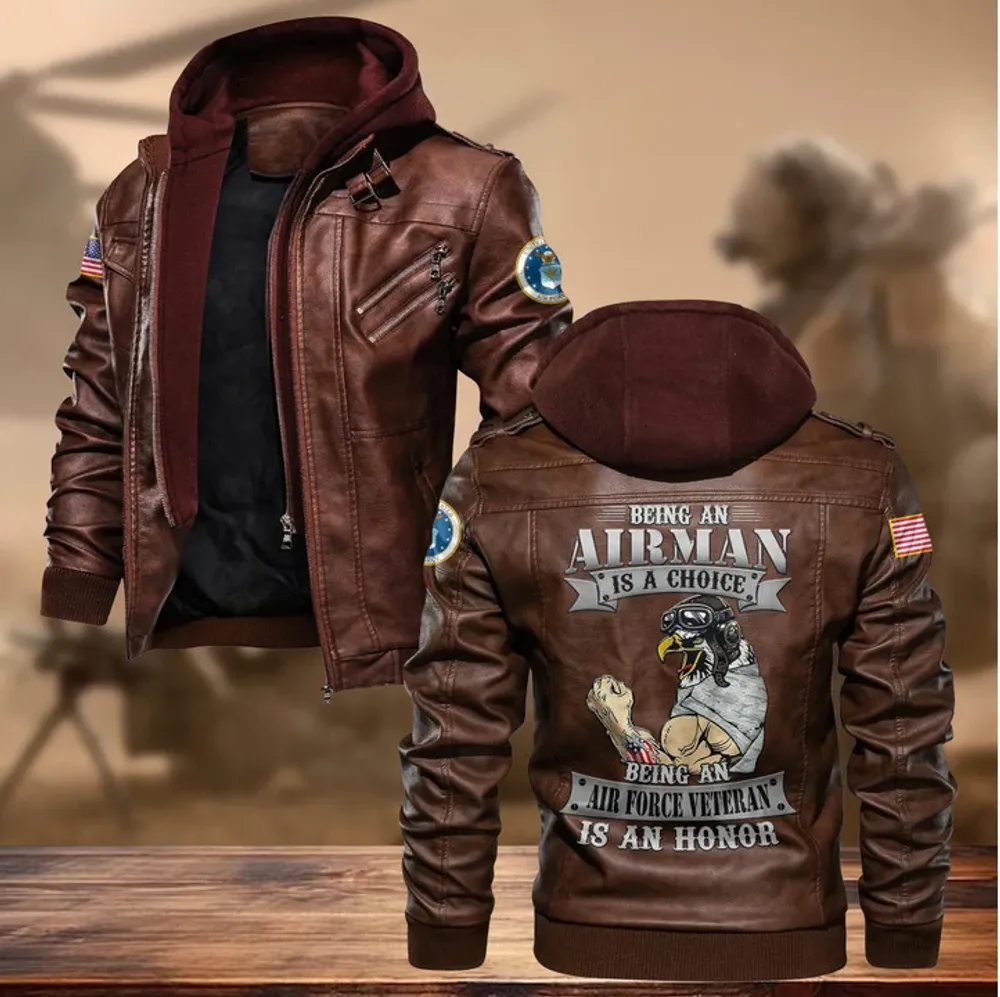 Premium US Veteran Leather Jacket