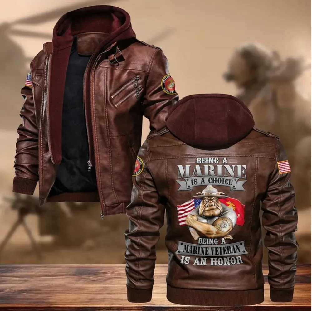 Premium US Veteran Leather Jacket