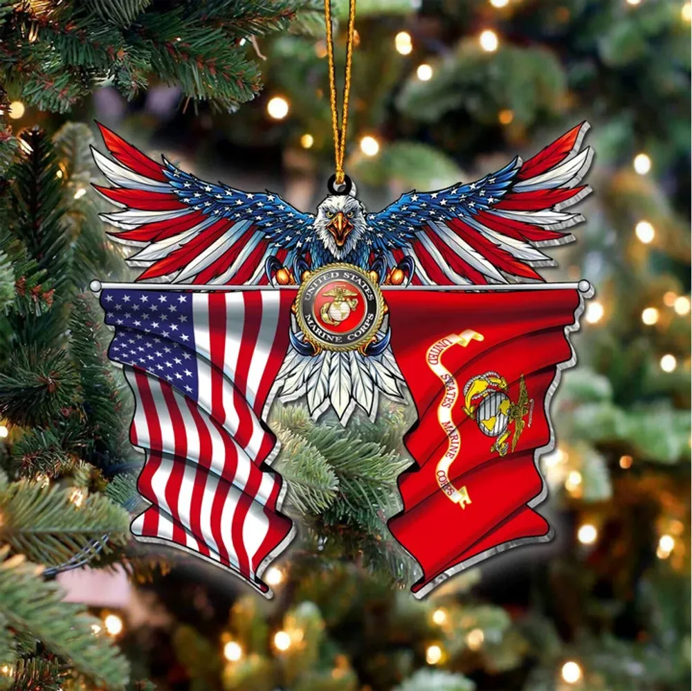 Premium Eagle US Veteran Ornament