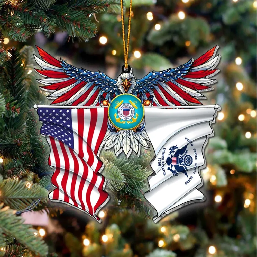 Premium Eagle US Veteran Ornament