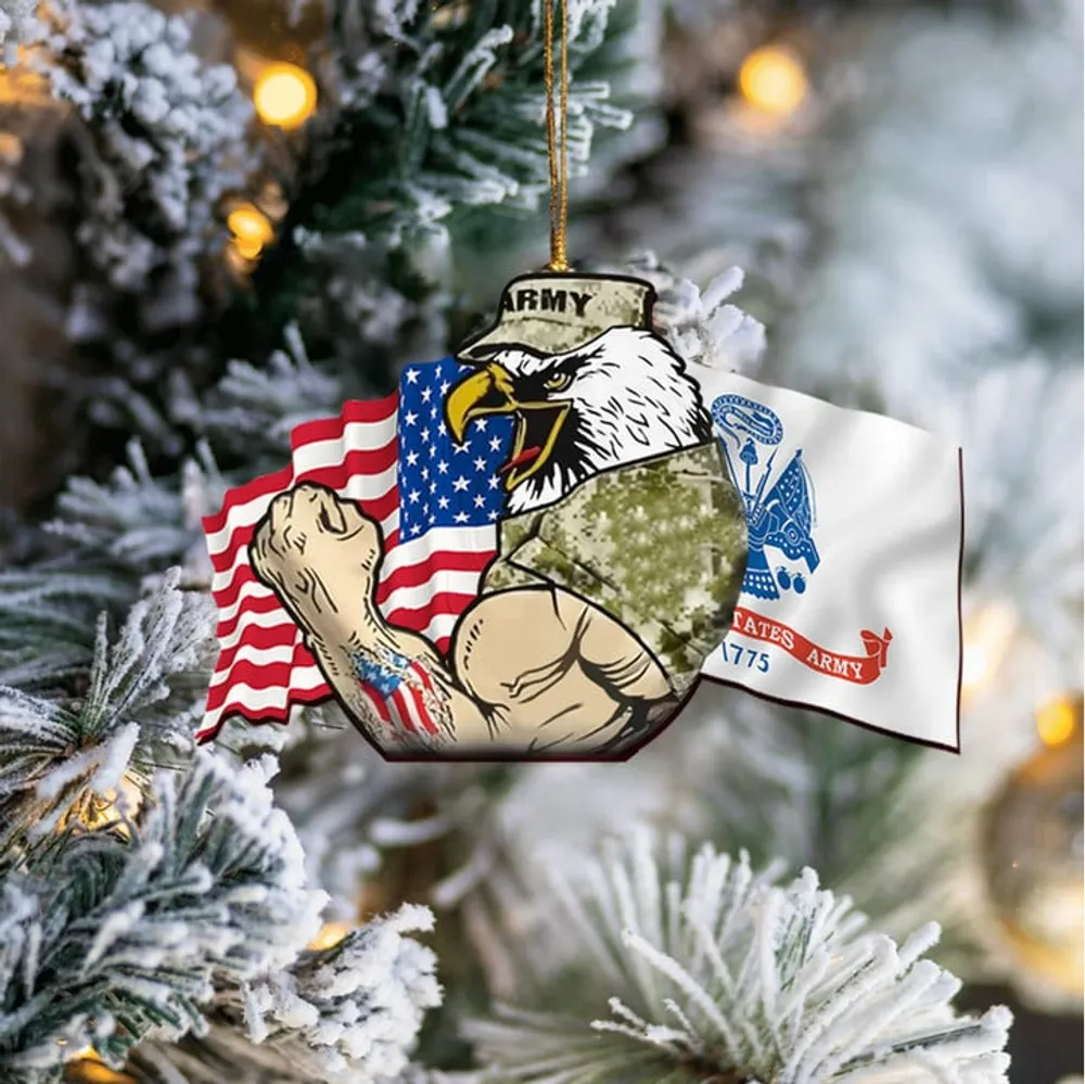 Premium US Veteran Ornament