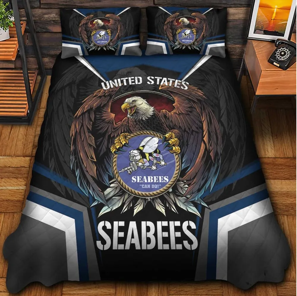 Premium Eagle US Veterans Bedding Set, Gifts For Independence Day, Father's Day, Veterans Day, Gifts For Dad, Gifts For Husband Veteran