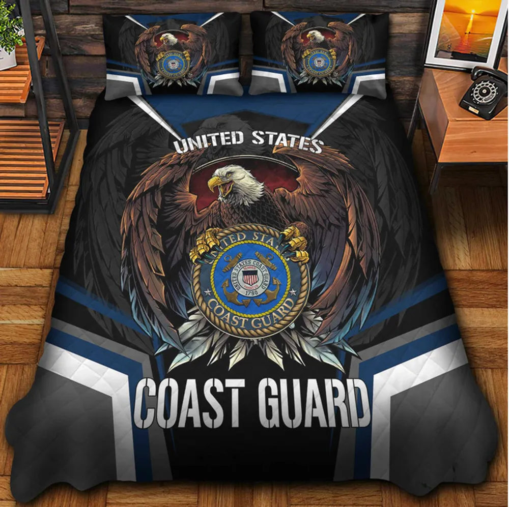 Premium Eagle US Veterans Bedding Set, Gifts For Independence Day, Father's Day, Veterans Day, Gifts For Dad, Gifts For Husband Veteran