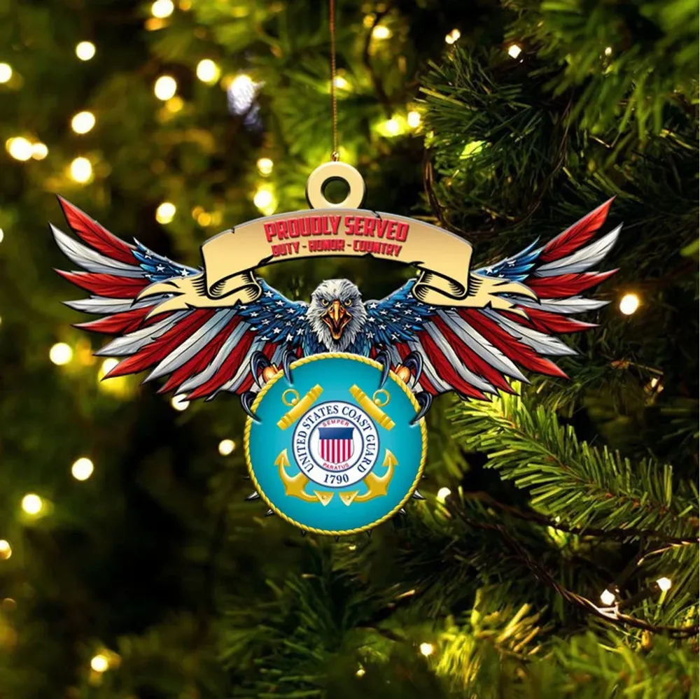 Premium Eagle US Veteran Ornament