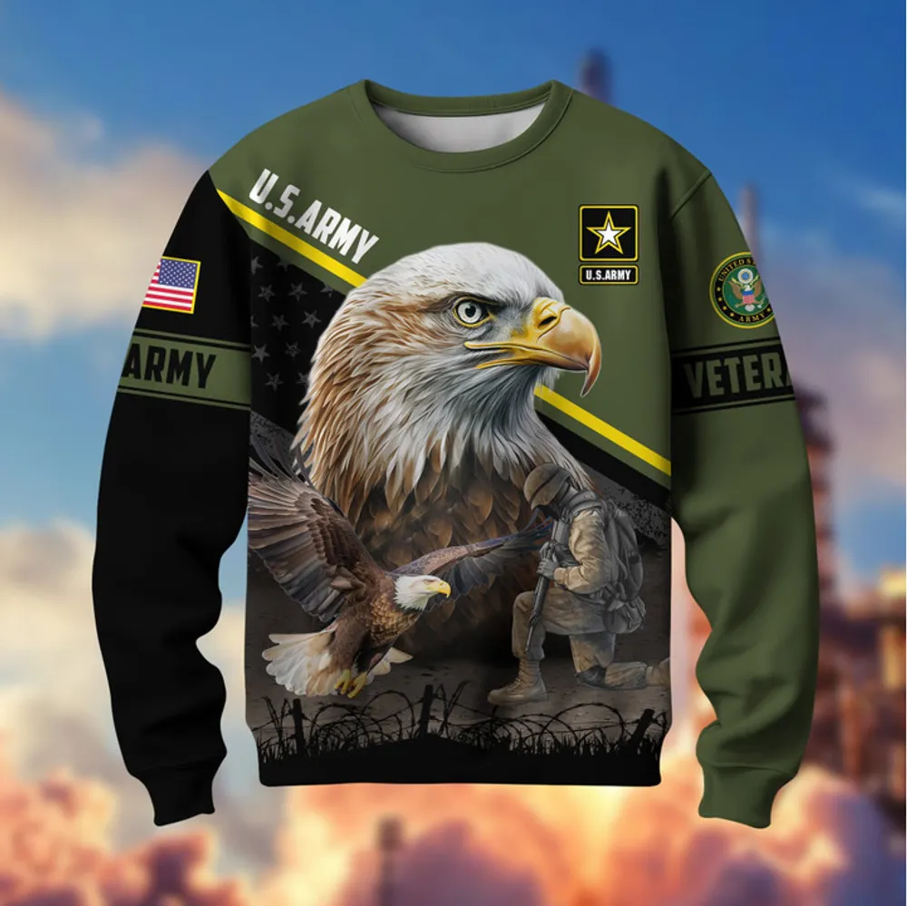 Premium US Multiple Service US Veterans Sweatshirt