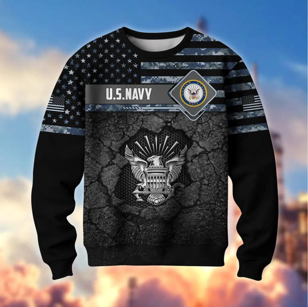 Premium Multiple US Military Services US Veterans Sweatshirt