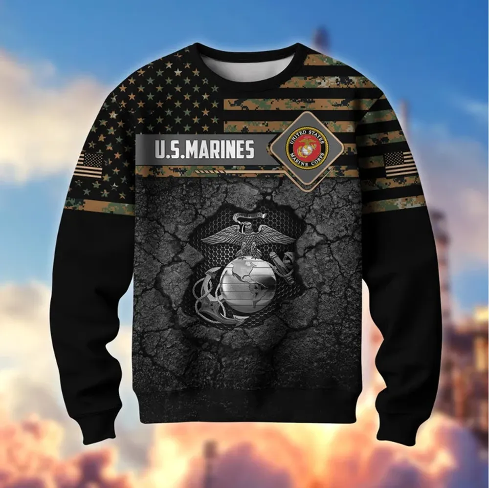 Premium Multiple US Military Services US Veterans Sweatshirt