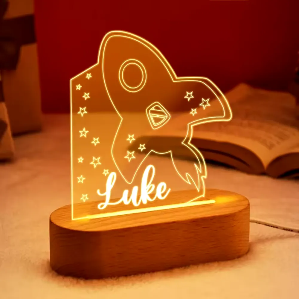 Custom Baby Kids Night Light Personalized Children Name Lamp Nursery Newborn Bedroom Home Decoration Birthday Souvenir Gift