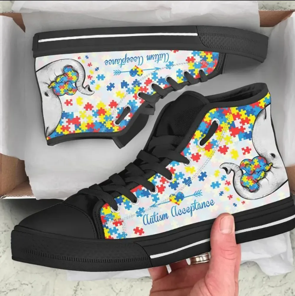 Autism Acceptance High Top Shoes