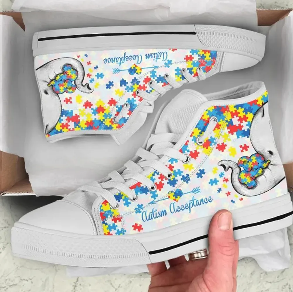 Autism Acceptance High Top Shoes