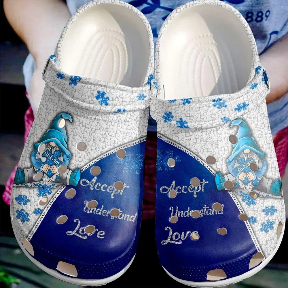 Autism Unisex Classic Clog : Acccept Understand Love