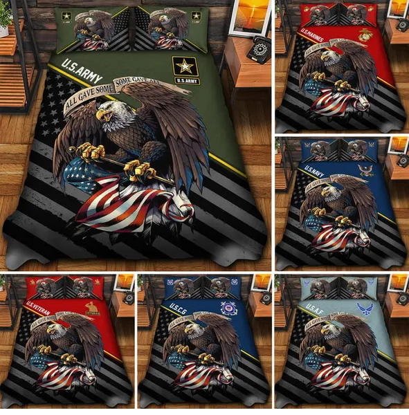 Premium All Gave Some Some Gave All US Veteran Bedding Set