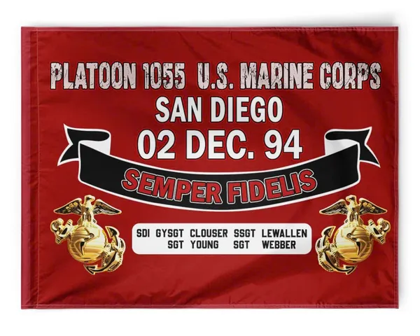 Personalized Platoon, Boot Camp , Years ,Name & Rank