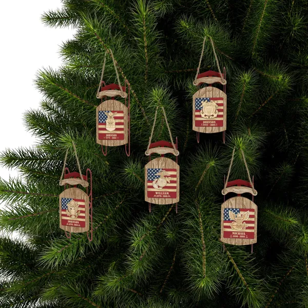 Premium US Veteran Ornament