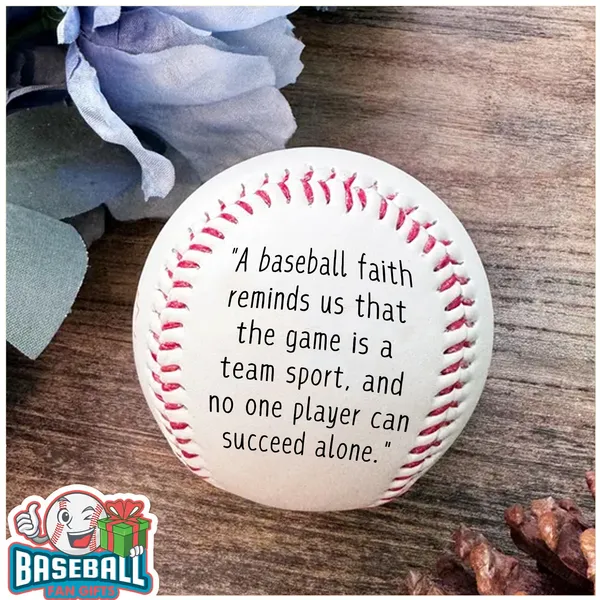 "A baseball faith reminds us that the game is a team sport, and no one player can succeed alone."