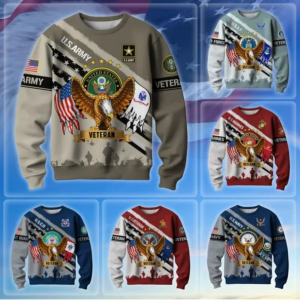 Premium Multiservice US Veteran Sweatshirt