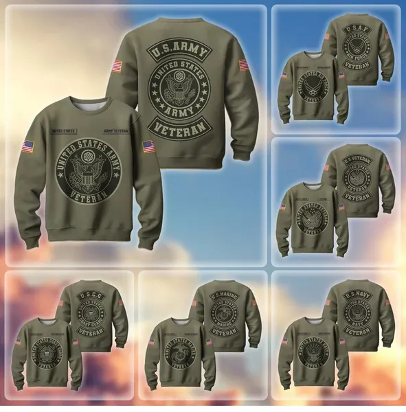 Premium Proudly Served US Veteran Sweatshirt