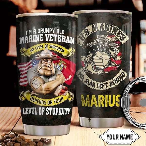 Personalized Name United States Marine Corps Veteran