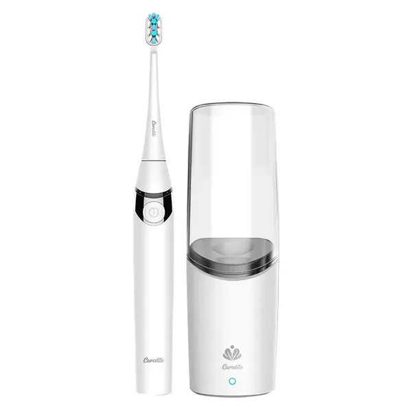 Caredite Electric Toothbrush Travel Suit With 2 Toothbrushes Head,Drying Function & 3 Cleaning Modes And Ipx7 Waterproof