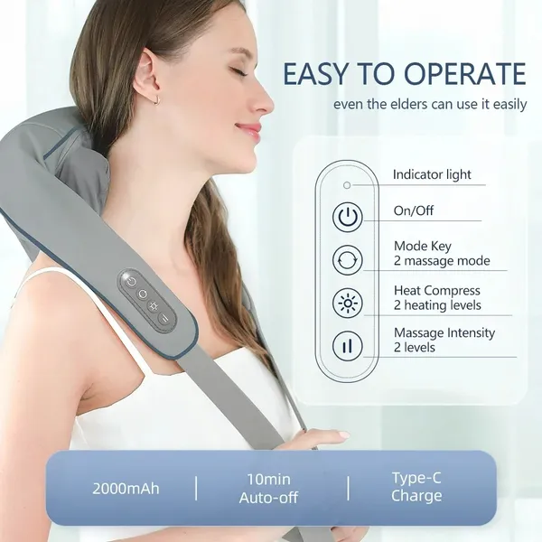 🏆#1 BestSelling🏆 Electric Neck And Back Massager Wireless