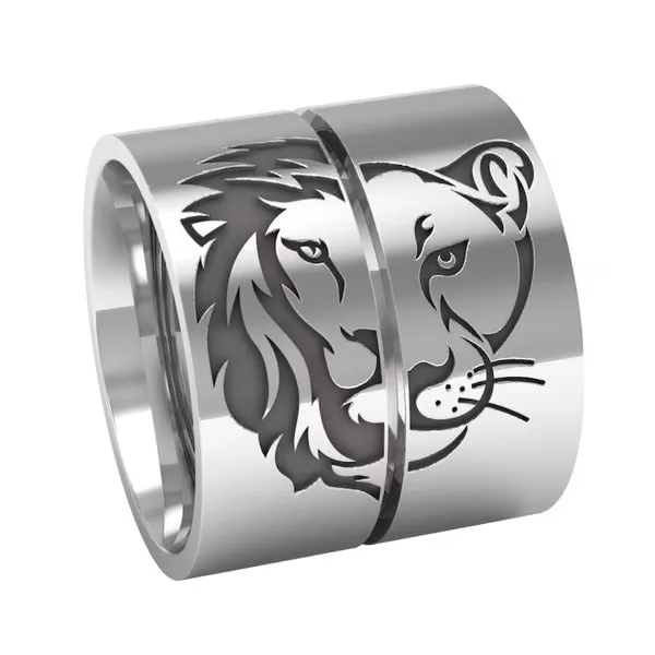 Lion and Lioness Couples Rings
