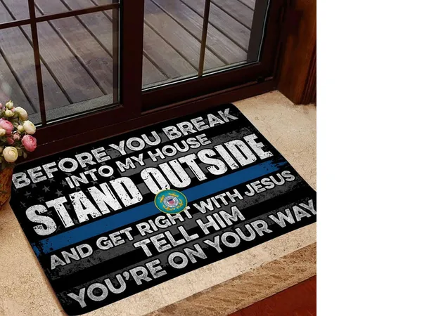 Premium Unique U.S Coast Guard Door Mat Ultra Soft