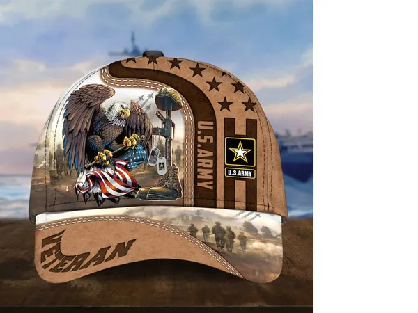 Premium Eagle US Veteran Cap