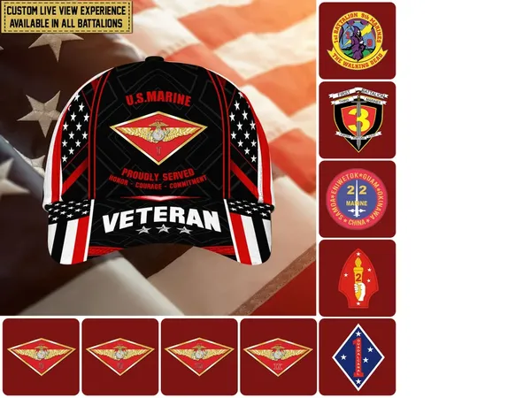 Unique Custom Battalions USMC Cap